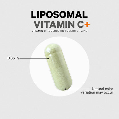 Codeage Liposomal Vitamin C 1500mg with Zinc – Vegan, Non-GMO, 180 Capsules