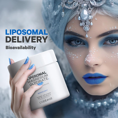 Codeage Liposomal Magnesium Glycinate Powder – 2-Month Supply (Unflavored)