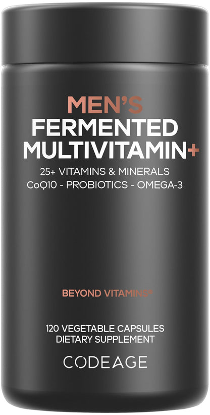 Codeage Men’s Daily Multivitamin – 25+ Vitamins, Organic Whole Foods, 120 Capsules