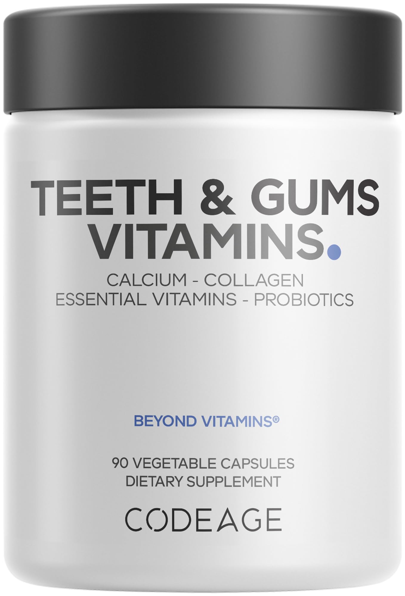 Codeage Teeth & Gums Vitamins + Oral Probiotics – Dental Multivitamin (90 Capsules)