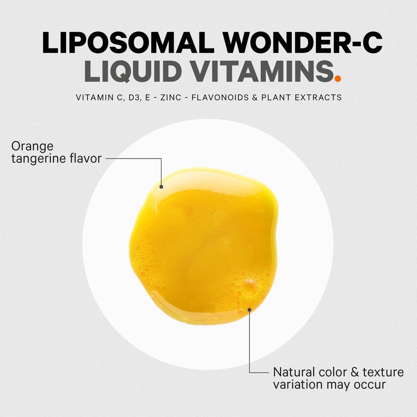 Codeage Nanofood Wonder-C Liposomal Vitamin C 1000mg – D3, E & Zinc | Rose Hips, Quercetin, Echinacea | Non-GMO, 15.22 fl oz