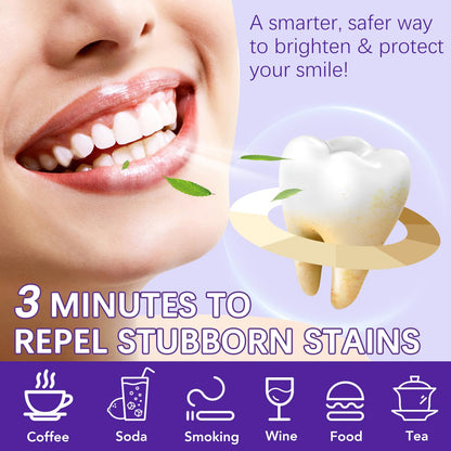 3Pcs Purple Teeth Whitening Powder – Purple Brightening, No Sensitivity, Fresh Mint