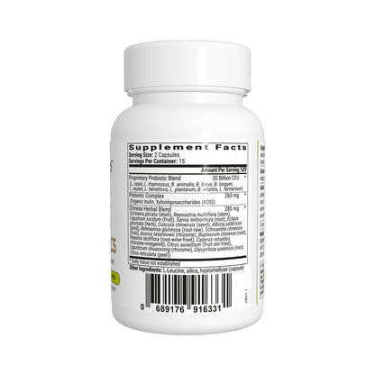 BIOptimizers Cognibiotics Probiotic Brain Supplement – Mood, Focus & Clarity – 30 Capsules