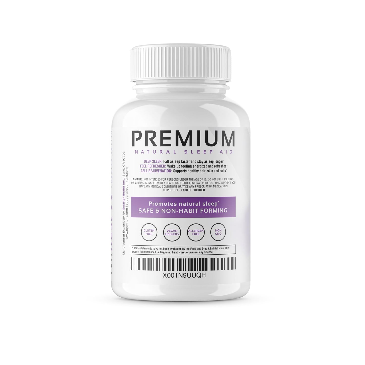 CogniTune Natural Sleep Supplement - Non Habit Forming, Non Drowsy