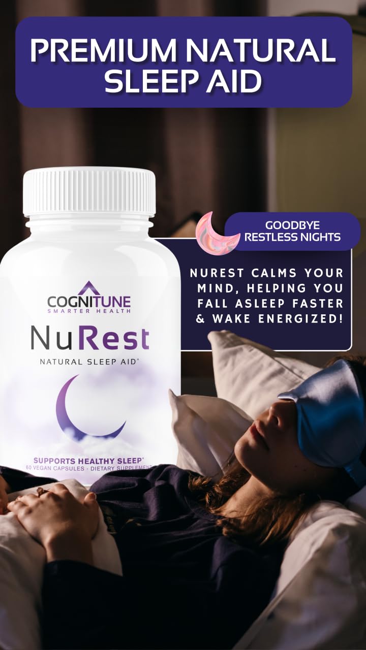 CogniTune Natural Sleep Supplement - Non Habit Forming, Non Drowsy