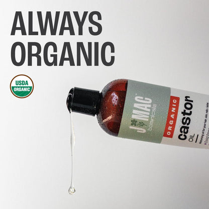 Organic Castor Oil – Cold Pressed 16 oz, BPA Free & Hexane Free | USDA Organic