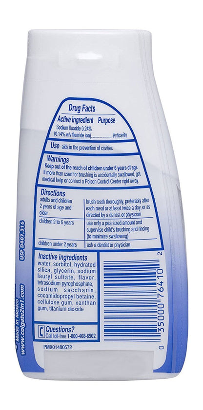 Colgate 2-in-1 Whitening Toothpaste with Stain Lifters 4.6 oz (6-pack)