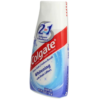 Colgate 2-in-1 Whitening Toothpaste with Stain Lifters 4.6 oz (6-pack)