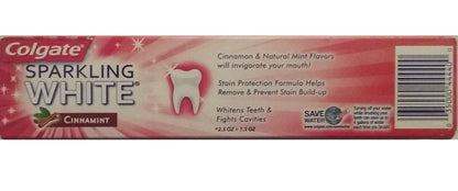 Colgate Anticavity Fluoride Toothpaste - Sparkling White Cinnamint (Gluten Free)