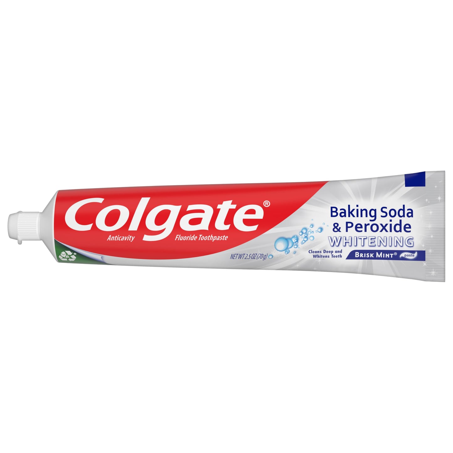 Colgate Baking Soda & Peroxide Toothpaste – Whitening, Brisk Mint, 2.5 oz (6 Pack)