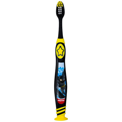 Colgate Batman Toothbrush for Kids 5+ | Extra Soft, Suction Cup - 6-Pack