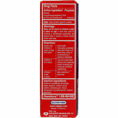 Colgate Cavity Protection Fluoride Toothpaste - Regular Flavor, Travel Size, 1 oz, Pack of 8