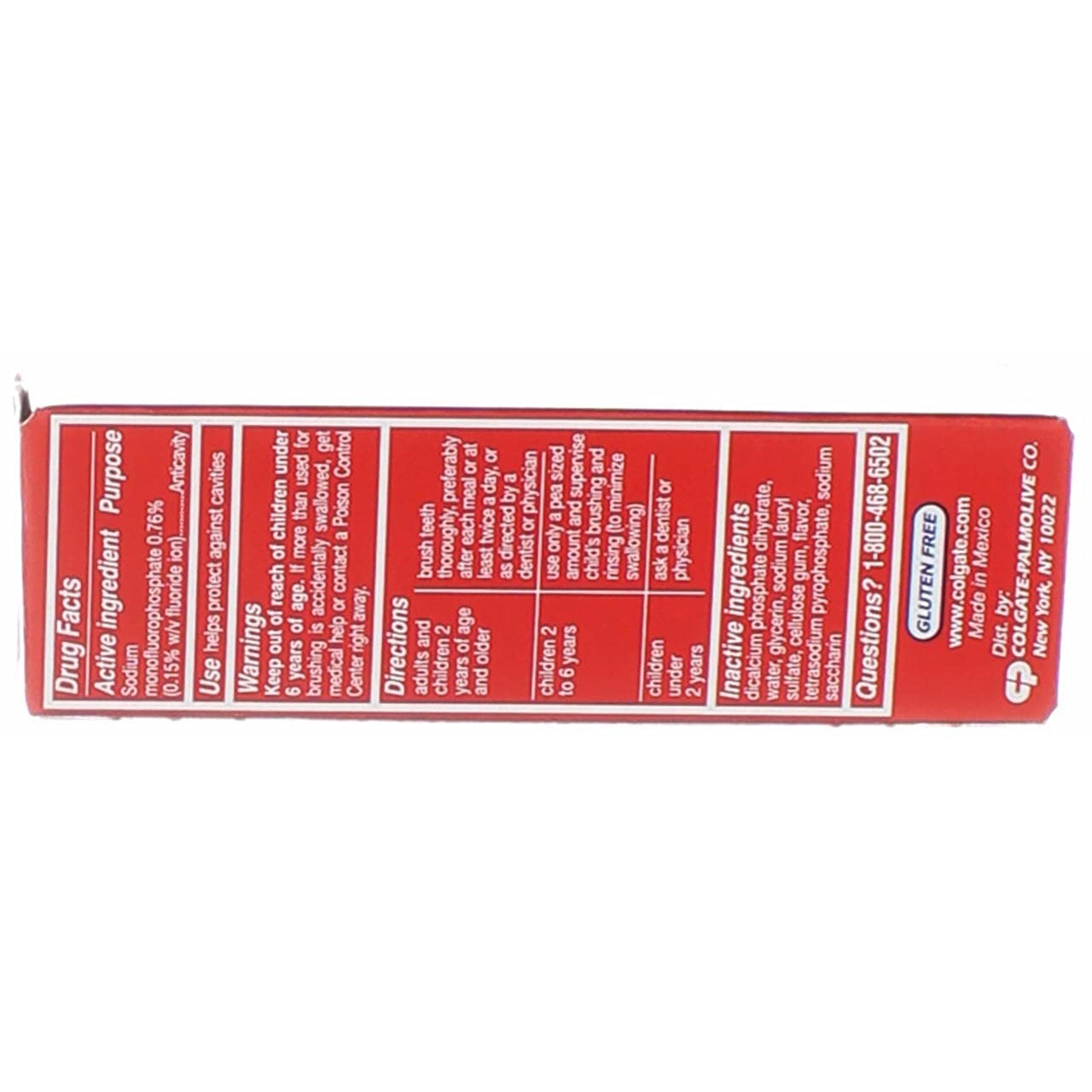 Colgate Cavity Protection Fluoride Toothpaste - Regular Flavor, Travel Size, 1 oz, Pack of 8