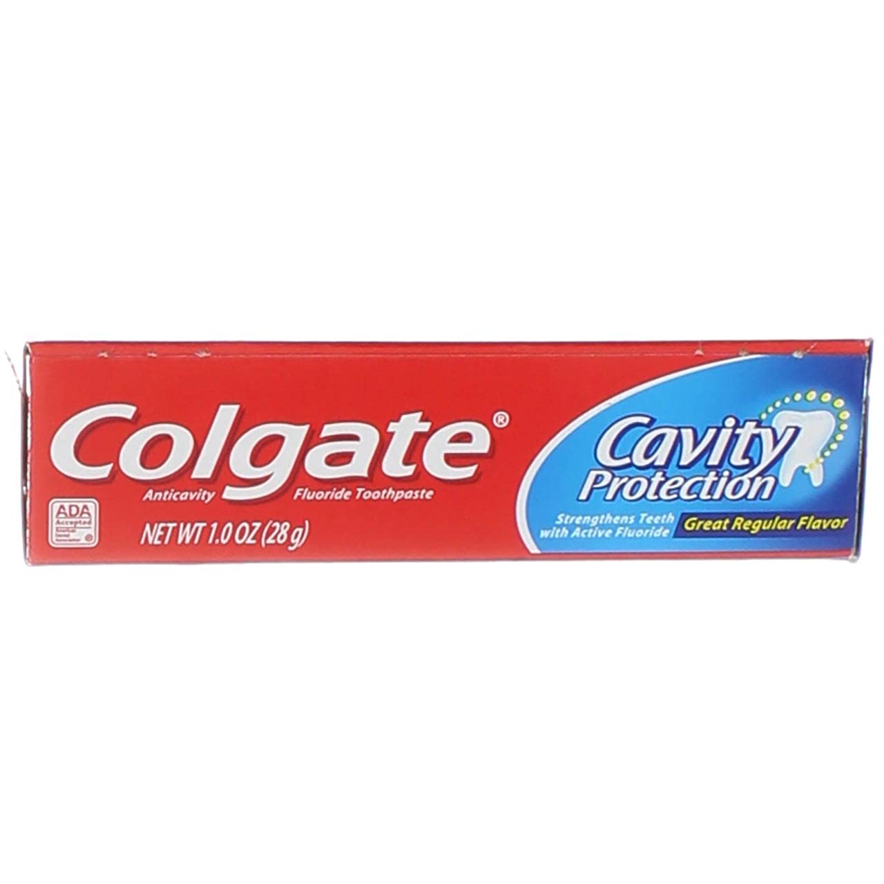 Colgate Cavity Protection Fluoride Toothpaste - Regular Flavor, Travel Size, 1 oz, Pack of 8