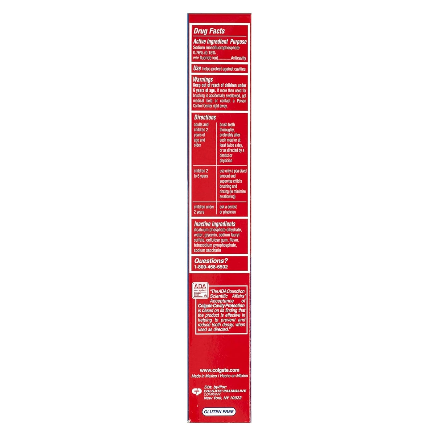 Colgate Cavity Protection Toothpaste with Fluoride - 2.5 ounce + 60% Free - 2 Pack