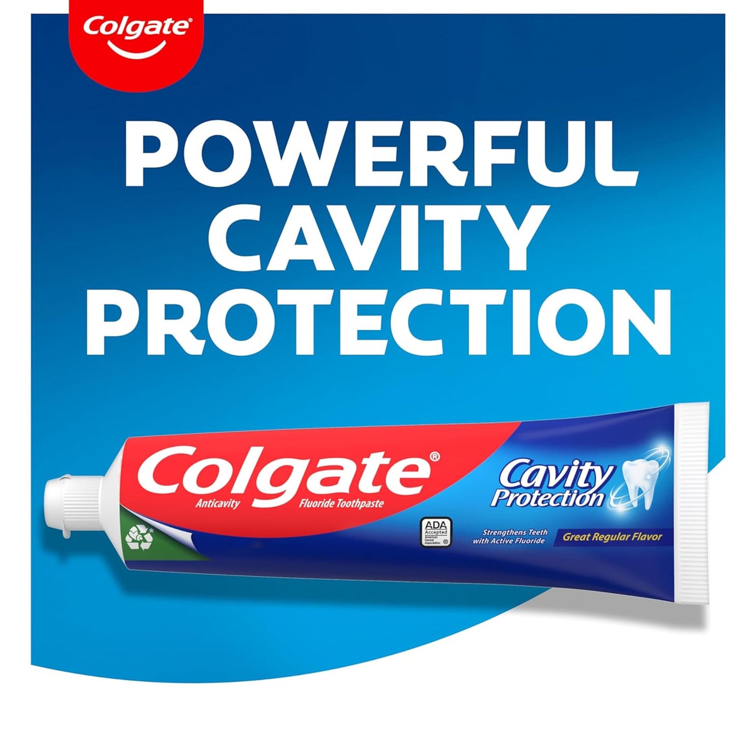Colgate Cavity Protection Toothpaste with Fluoride - 2.5 ounce + 60% Free - 2 Pack