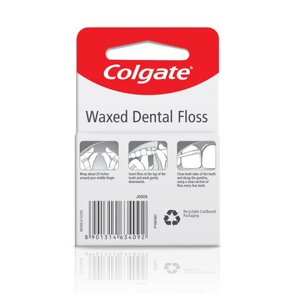 Colgate Charcoal Dental Floss Mint - 2pk | Waxed, Non-Toxic, Charcoal-Infused