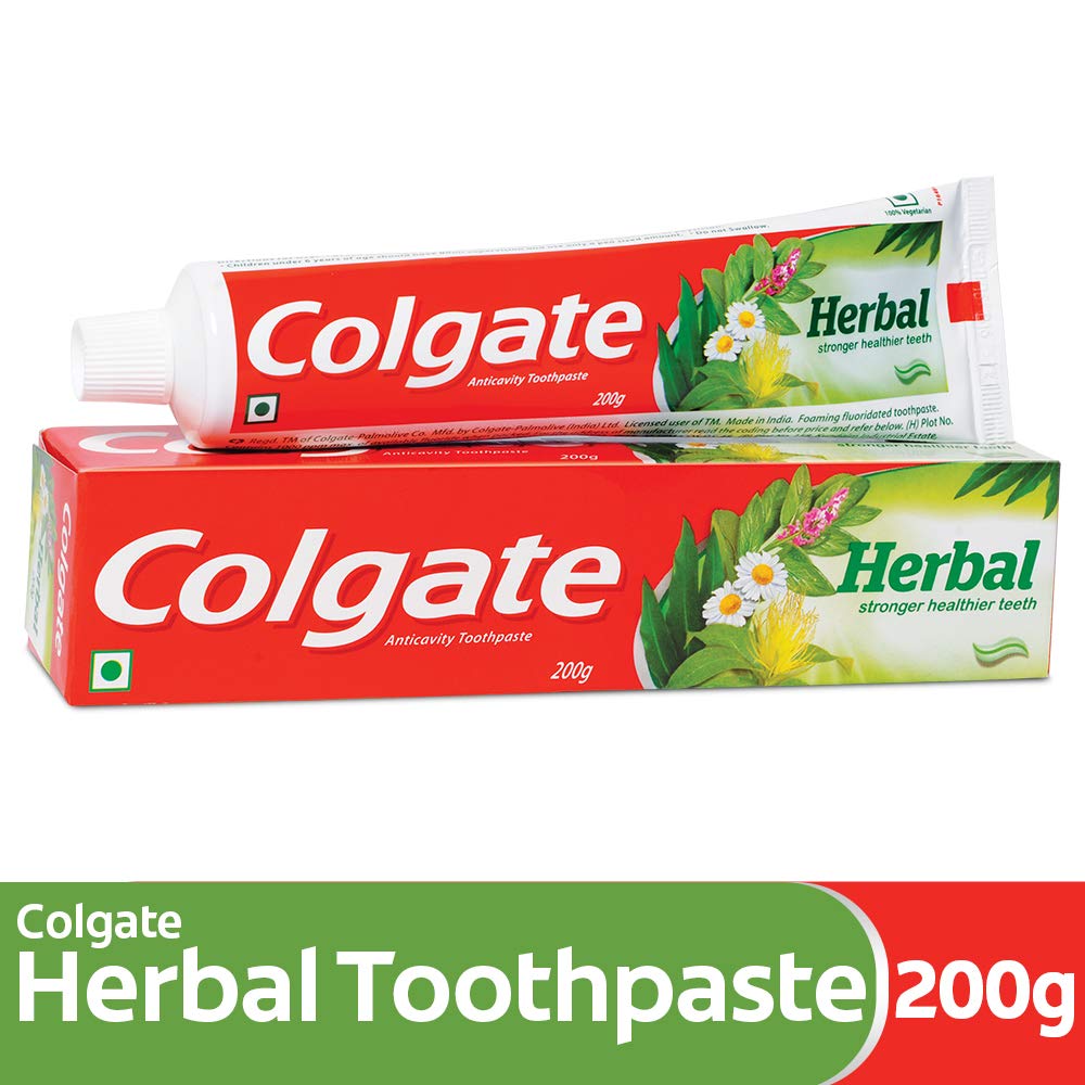 Colgate Herbal Toothpaste 7 oz – Natural Eucalyptus, Tea Tree & Chamomile