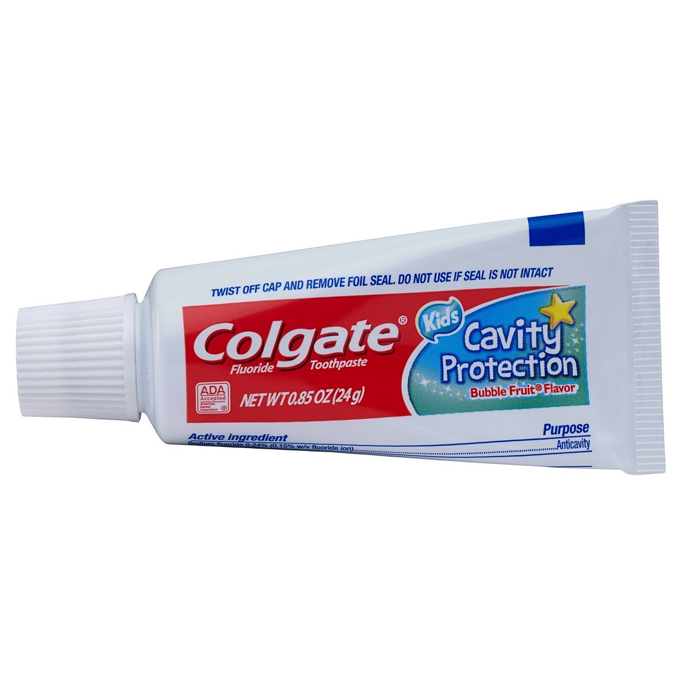 Colgate Kids Bubble Fruit Toothpaste – Travel Size 0.85 oz (24 g) Pack of 12