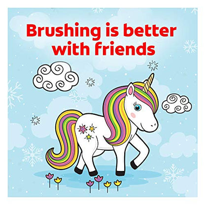 Colgate Kids Unicorn Battery Toothbrush – 3+ | Flat-Laying Handle
