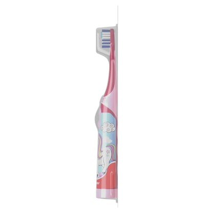 Colgate Kids Unicorn Battery Toothbrush – 3+ | Flat-Laying Handle