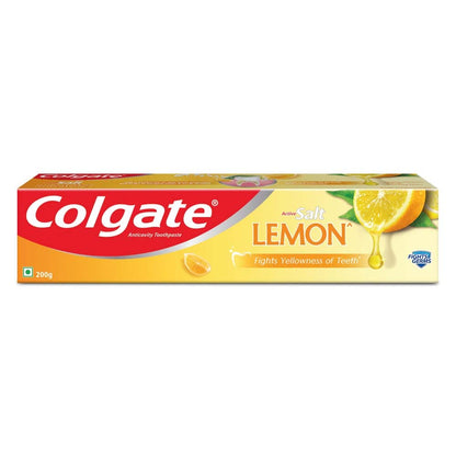 Colgate Lemon Fresh Gel Toothpaste – Anti-Cavity, Fights Yellowness, Fresh Breath (120g / 4.3 oz)