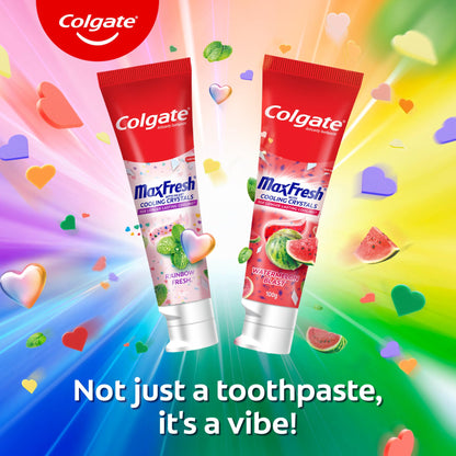 Colgate MaxFresh Rainbow Fresh Gel Toothpaste – Ultrafreeze, Vegan & Gluten-Free 100g