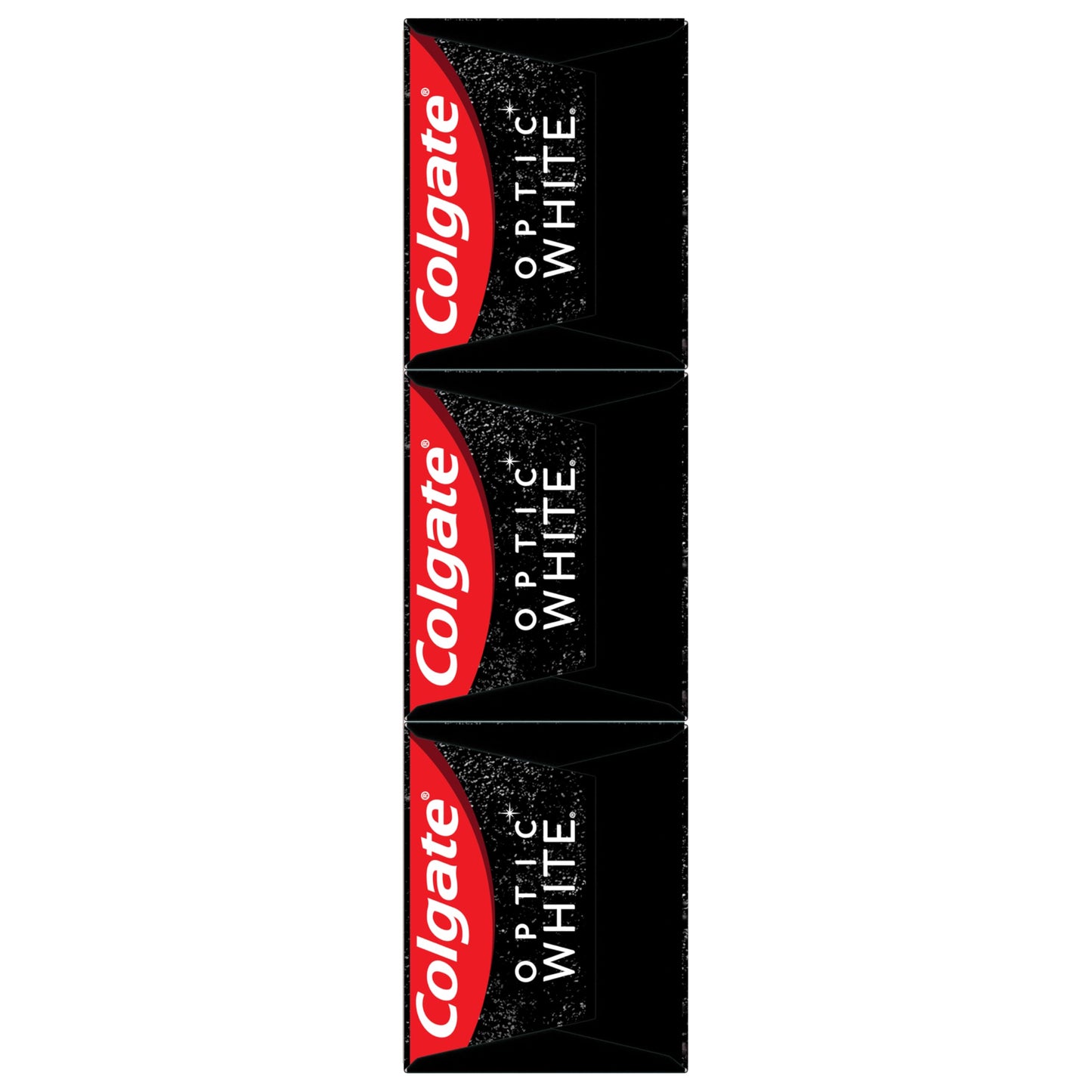 Colgate Optic White Charcoal Toothpaste, 3 Pack, Cool Mint - Enamel-Safe