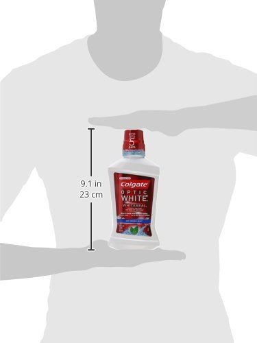 Colgate Optic White Whitening Mouthwash – Fresh Mint, 473 mL (16 fl oz)