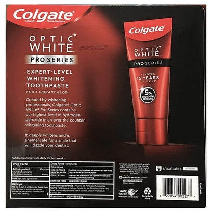 Colgate Optic White Pro Series Stain Shield Toothpaste 3.3 oz – Pack of 4