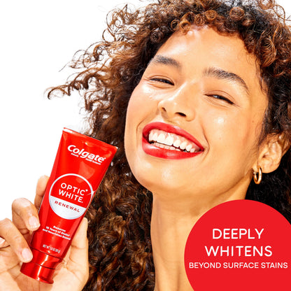 Colgate Optic White Renewal 3-Pack Toothpaste – Whitening, 3.0 oz