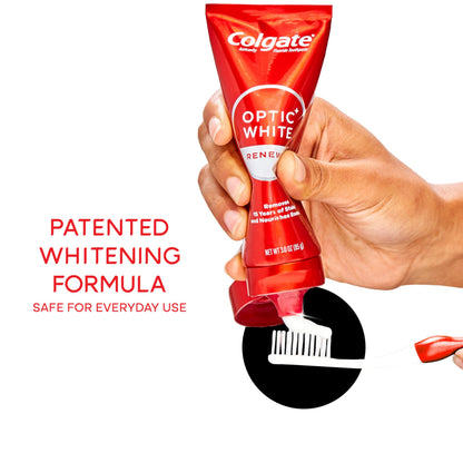 Colgate Optic White Renewal 3-Pack Toothpaste – Whitening, 3.0 oz