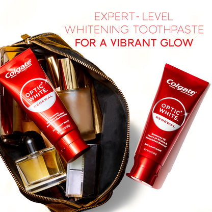 Colgate Optic White Renewal 3-Pack Toothpaste – Whitening, 3.0 oz