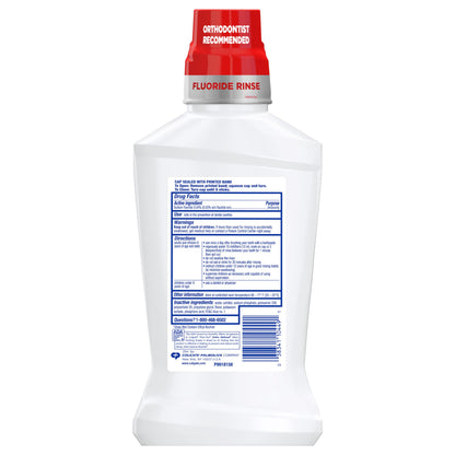 Colgate Ortho Defense Phos-Flur Mouthwash for Braces – Fluoride & Phosphate, Alcohol-Free, Mint, 16.9 fl oz
