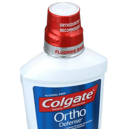 Colgate Phos-Flur Anti-Cavity Fluoride Rinse Mint 16 oz Pack of 4 | Braces Safe