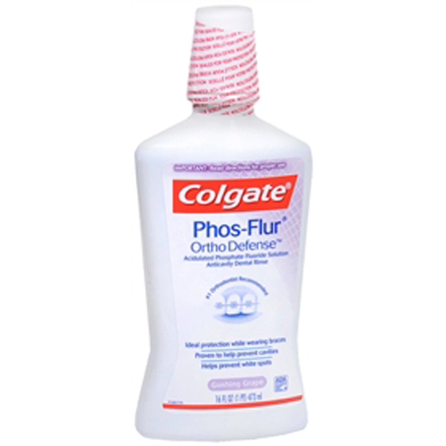 Colgate Phos-Flur Anti-Cavity Fluoride Rinse – Gushing Grape, 16.9 Fluid Ounce