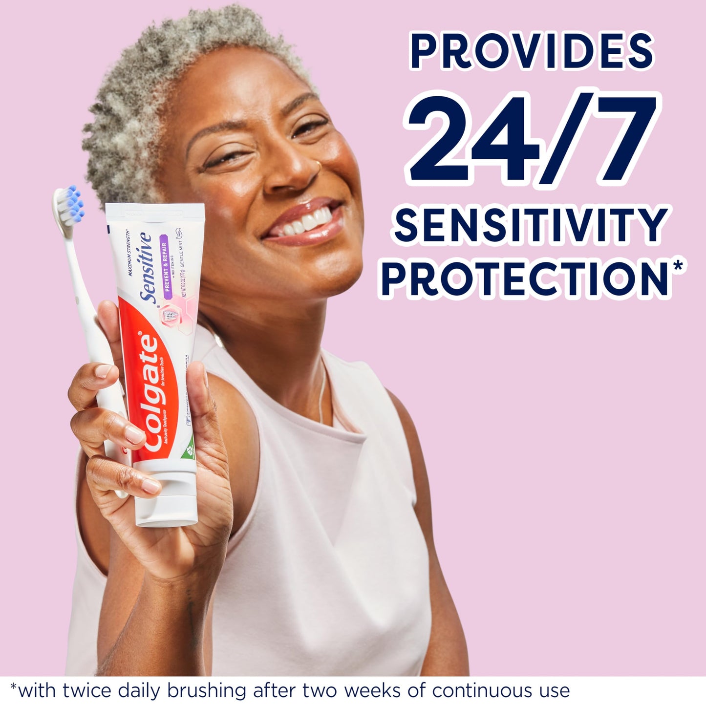 Colgate Sensitive Toothpaste with Whitening – Prevent & Repair, 6 oz, 3 Pack