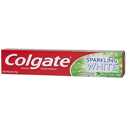 Colgate Sparkling White Mint Toothpaste - 6 oz (6 Pack)