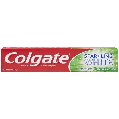 Colgate Sparkling White Mint Toothpaste - 6 oz (6 Pack)