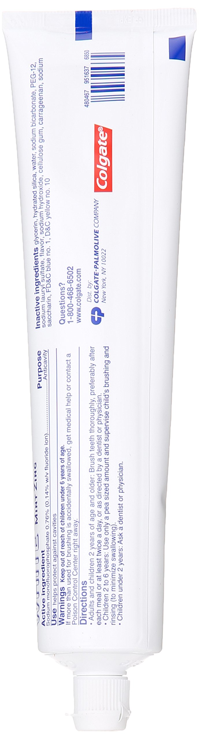 Colgate Sparkling White Whitening Toothpaste, Mint - 8 oz (6 Pack)