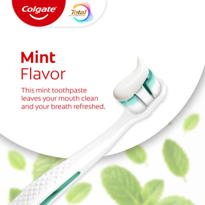 Colgate Total Active Prevention Clean Mint Toothpaste - 4 Pack, 5.1 oz | Anticavity Fluoride