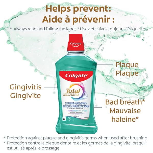 Colgate Total Advanced Pro-Shield Mouthwash – Spearmint, 33.8 oz