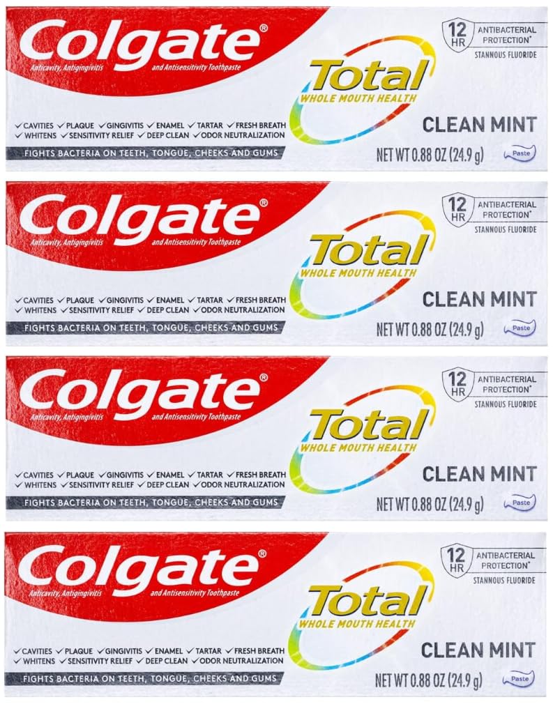 Colgate Total Clean Mint Toothpaste 0.88 oz 4-Pack