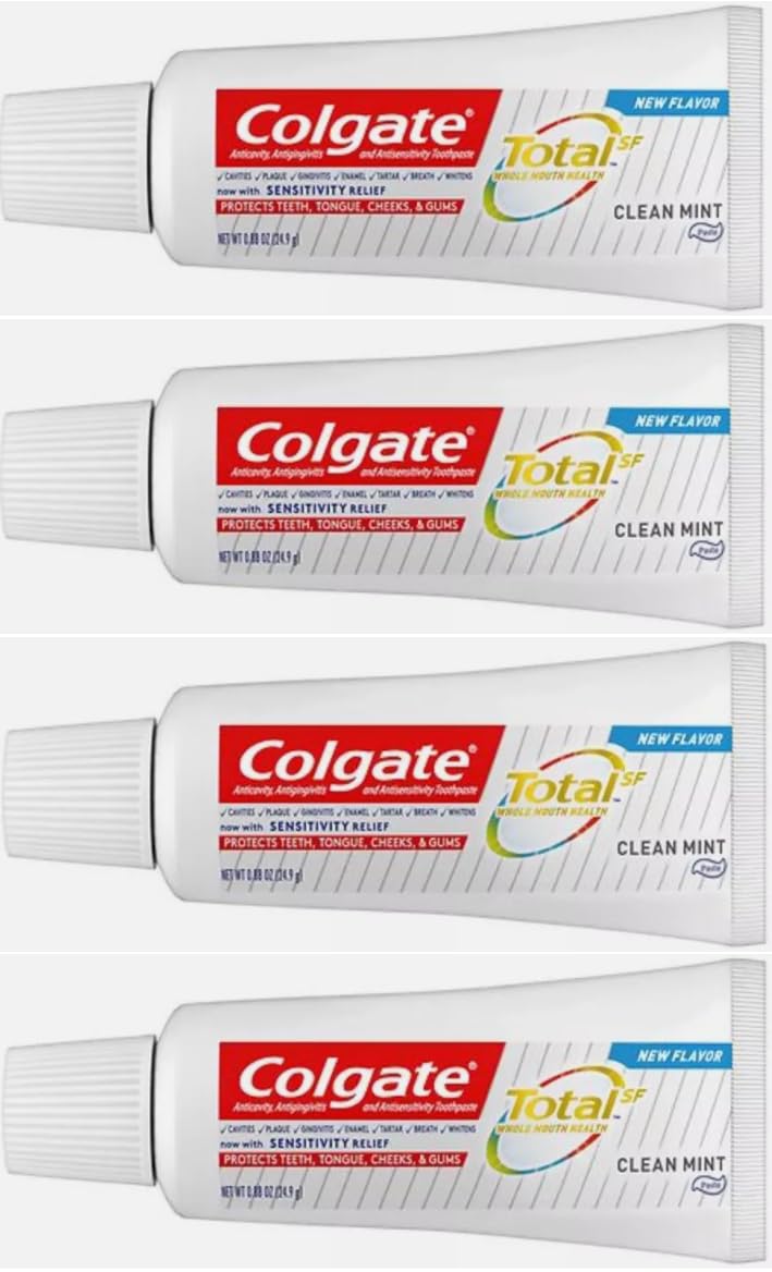 Colgate Total Clean Mint Toothpaste 0.88 oz 4-Pack