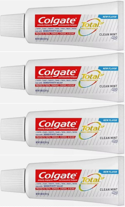 Colgate Total Clean Mint Toothpaste 0.88 oz 4-Pack