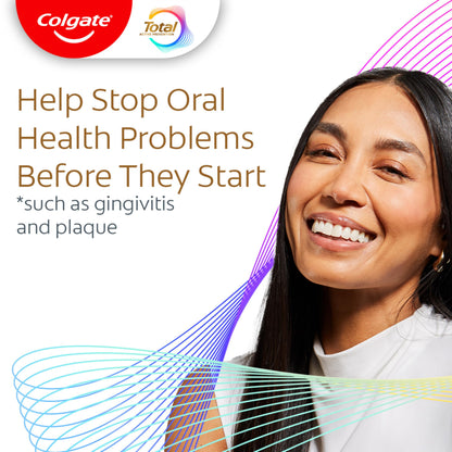 Colgate Total Alcohol Free Mouthwash – Peppermint, 1.0 L | No Alcohol, Gingivitis & Plaque Protection