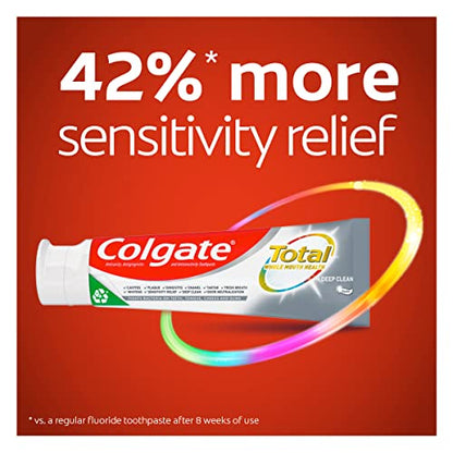 Colgate Total Whitening + Fresh Boost Toothpaste Gel - 5.1 oz | 10 Benefits