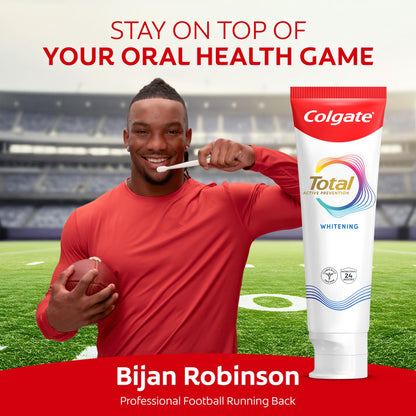 Colgate Total Whitening Toothpaste 24 Pack – Fresh Breath, Whiter Teeth, Sensitivity Relief