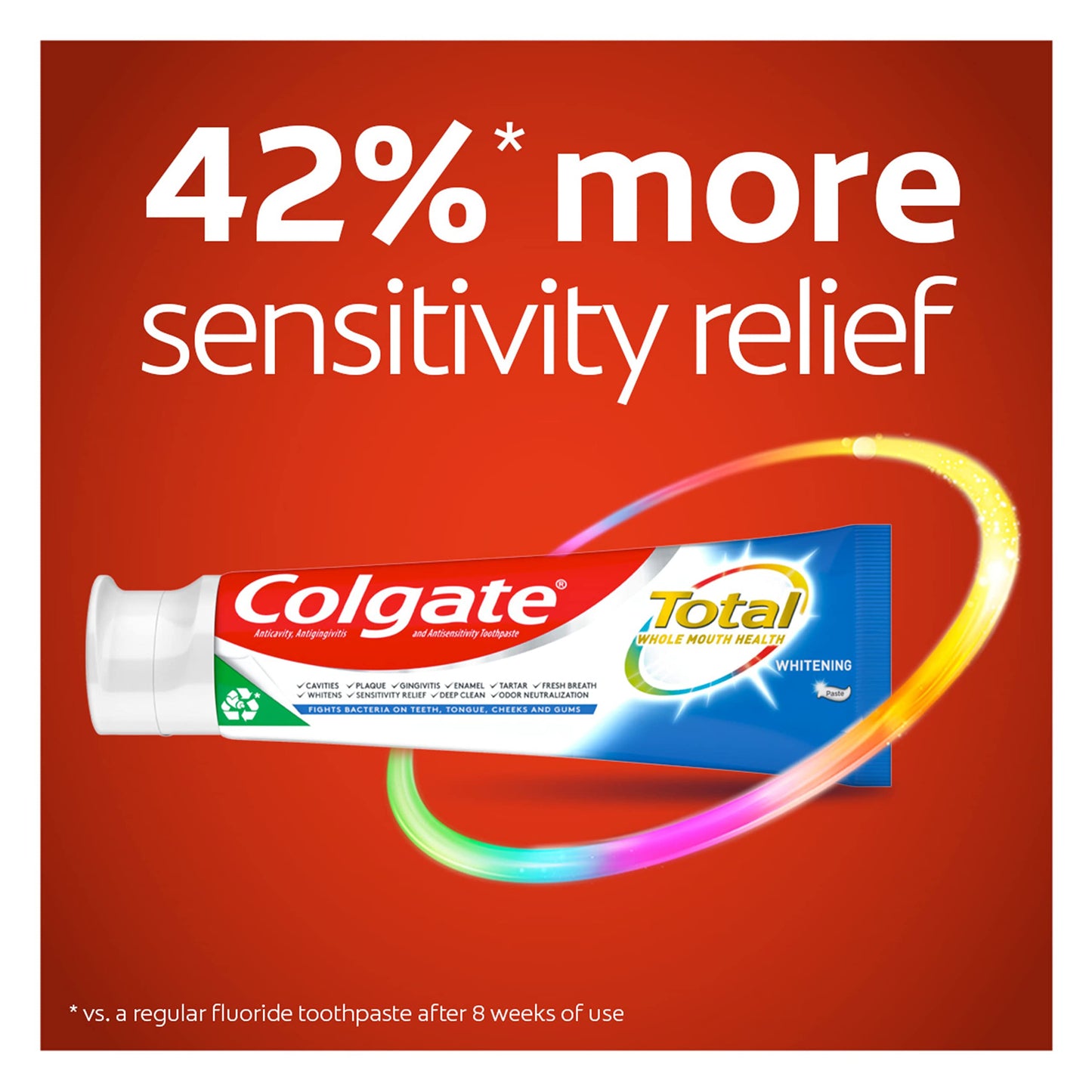 Colgate Total Whitening Toothpaste – 4.8 oz, 2 Count