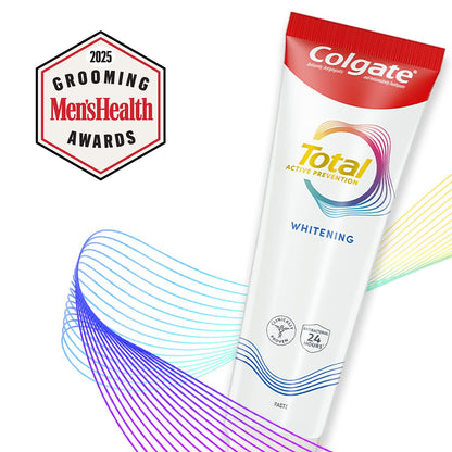 Colgate Total Whitening Toothpaste 24 Pack – Fresh Breath, Whiter Teeth, Sensitivity Relief
